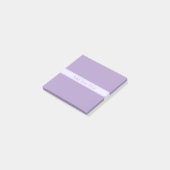 Lila, anpassbarer eleganter Leichtlavender Post-it Klebezettel (angewinkelt)
