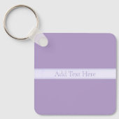 Lila, anpassbarer eleganter Leichtlavender Schlüsselanhänger (Vorderseite)