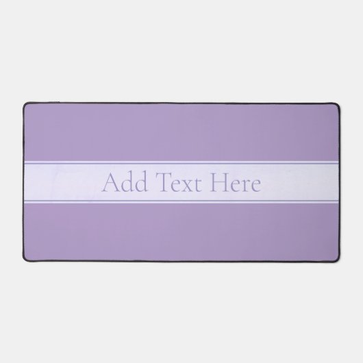 Lila, anpassbarer eleganter Leichtlavender Schreibtischunterlage (Vorderseite)