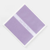 Lila, anpassbarer eleganter Leichtlavender Serviette (Ecke)