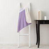 Lila, anpassbarer eleganter Leichtlavender Sherpadecke (Beispiel)