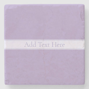 Lila, anpassbarer eleganter Leichtlavender Steinuntersetzer