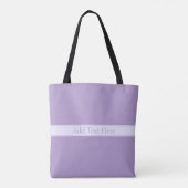 Lila, anpassbarer eleganter Leichtlavender Tasche (Rückseite)