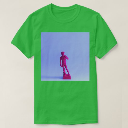 Lila antike Statue T-Shirt (Design vorne)