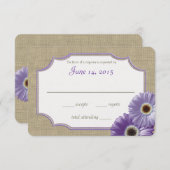 Lila Antwort von Daisy und Burlap Lavender (Vorne/Hinten)