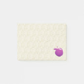 Lila Apfel Post-it Klebezettel (Vorderseite)