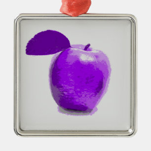 Lila Apfelmalerei Kunst Ornamente