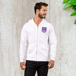 Lila Apple Abzeichen Design Fruit Lover Hoodie