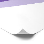 Lila Apple Abzeichen Design Fruit Lover Poster (Ecke)