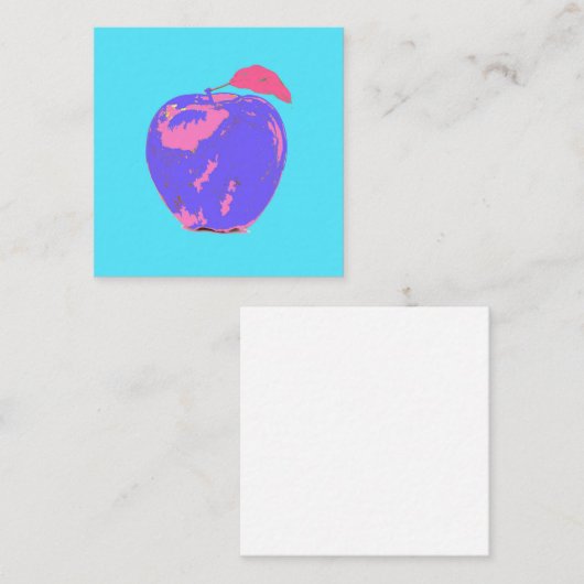 Lila Apple Begleitkarte (Vorne/Hinten)