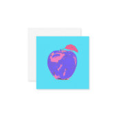 Lila Apple Mitteilungskarte (Vorderseite/Rückseite Beispiel)