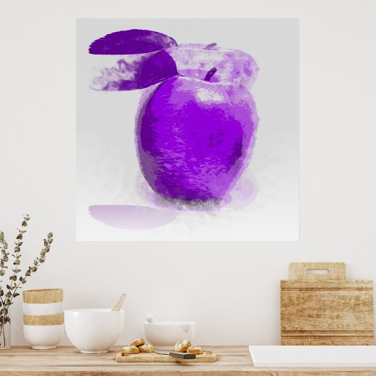 Lila Apple painting #2 - Poster (Küche)