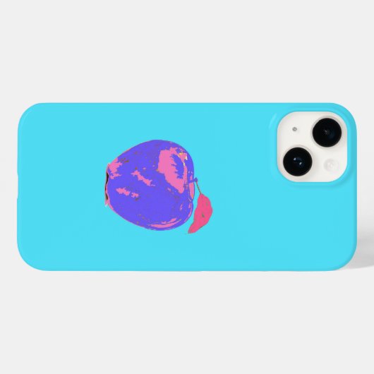 Lila Apple Pop Art Case-Mate iPhone Hülle (Rückseite (Horizontal))