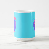 Lila Apple Pop Art Kaffeetasse (Mittel)