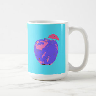 Lila Apple Pop Art Kaffeetasse