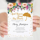 Lila April Duschen Kinderdusche Einladung