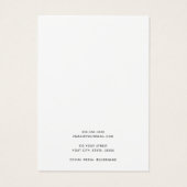 Lila Aqua Blue Aquarell Ohrring-Grafikkarte (Rückseite)