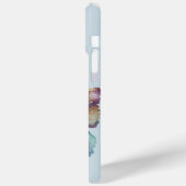 Lila Aqua Blue Mint Butterfliegen Case-Mate iPhone Hülle (Rückseite / Links)