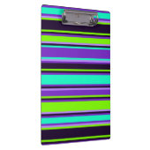 Lila, Aqua & Chartreuse Clipboard Klemmbrett (Rechts)