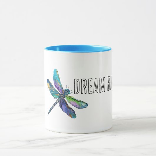 Lila Aqua Dragonfly Traum Tasse (Zentrum)