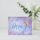 Lila Aqua Dream Postkarte (Stehend Vorderseite)
