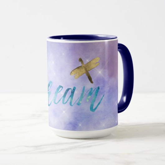 Lila Aqua Dream Tasse (VorderseiteRechts)