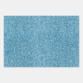 Lila Aqua Gold Sparkle Geschenkpapier Set (Vorderseite 3)