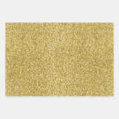 Lila Aqua Gold Sparkle Geschenkpapier Set (Vorderseite 2)