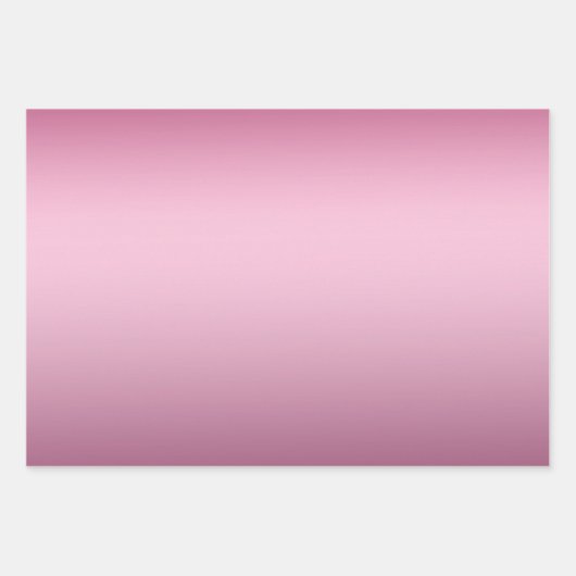 Lila Aqua Pink Ombre Geschenkpapier Set (Vorderseite 3)