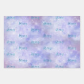 Lila Aqua-Traum Geschenkpapier Set (Vorderseite 2)