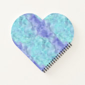 Lila Aqua Unicorn Notizblock (Rückseite)