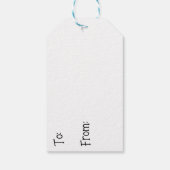 Lila, Aquamarin, blau, schwarz, Abstraktes Fluid Geschenkanhänger (Rückseite)