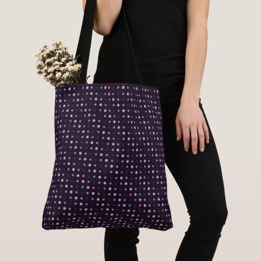 Lila, Aquamarin und grün Tasche (Von Nahem)
