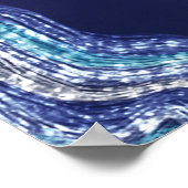 Lila Aquamarine Agate Geode Gemstone Hochzeit Will Poster (Ecke)