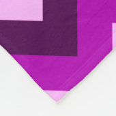 Lila Aquamarine Chevronen Mittlere Fleece Blanket (Ecke)
