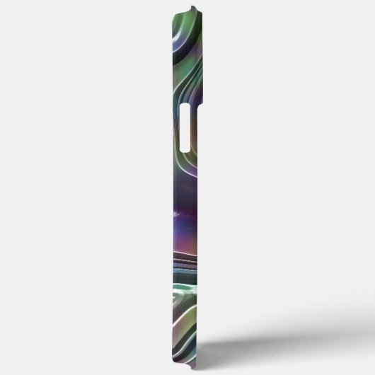 Lila Aquamarine Coole Imitat Kleine 3D Retro Waves Case-Mate iPhone Hülle (Rückseite / Rechts)