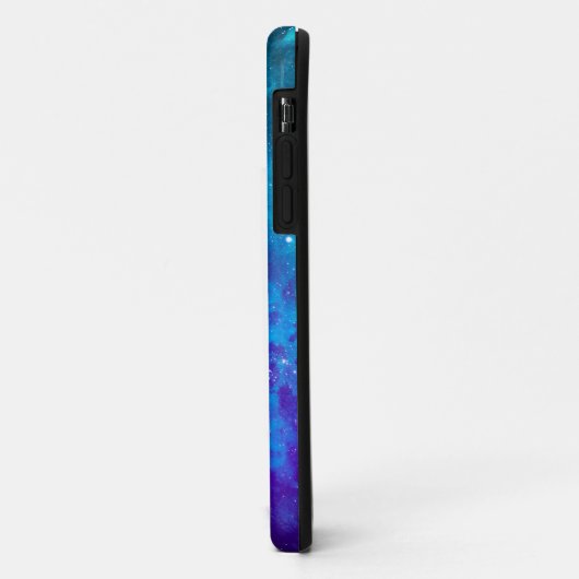 Lila Aquamarine Galaxie Case-Mate iPhone Hülle (Hinten/Links)