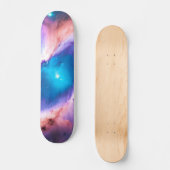 Lila Aquamarine Galaxie Nebula Traum Nr. 1 Skatebo Skateboard (Vorderseite)