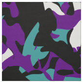 Lila Aquamarine Grüne Camouflage Stoff (Muster)