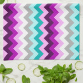 Lila Aquamarine Küchenchrone Küchentücher (Gefaltet)