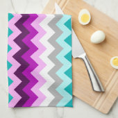 Lila Aquamarine Küchenchrone Küchentücher (Viertel Falte)