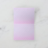 Lila Aquamarine Mermaid Girl's Baby Dusche Vielen  Dankeskarte (Innenseite)