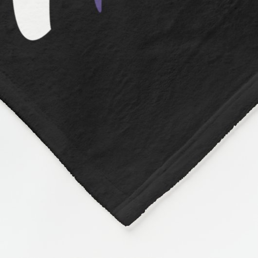 Lila, Aquamarine, Schwarz-Weiß-Chefdesign Fleecedecke (Ecke)