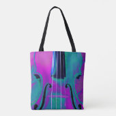 Lila Aquamarine Violintotasche Tasche (Rückseite)