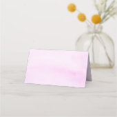 Lila Aquamarine Wasserfarbe Platzkarte (Rückseite)