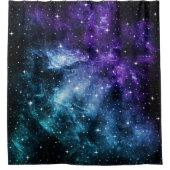 Lila Aquamariner Galaxienebel Traum Nr. 1 Duschvorhang (Vorderseite)