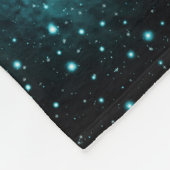 Lila Aquamariner Galaxienebel Traum Nr. 1 Fleecedecke (Ecke)