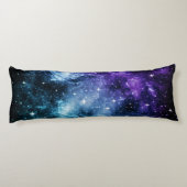 Lila Aquamariner Galaxienebel Traum Nr. 1 Seitenschläferkissen (Rückseite)