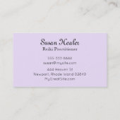 *~* lila aquamariner Lavendel-Stern-HeilerMandala Visitenkarte (Rückseite)