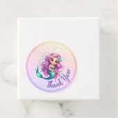 Lila Aquamariner Meerjungfrau Wasserfarbe Geburtst Geschenkanhänger (Beispiel)